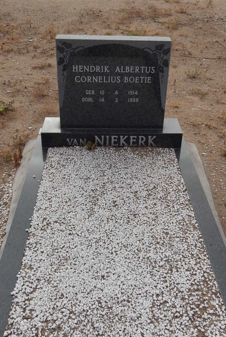 NIEKERK Hendrik Albertus Cornelius, van 1914-1998