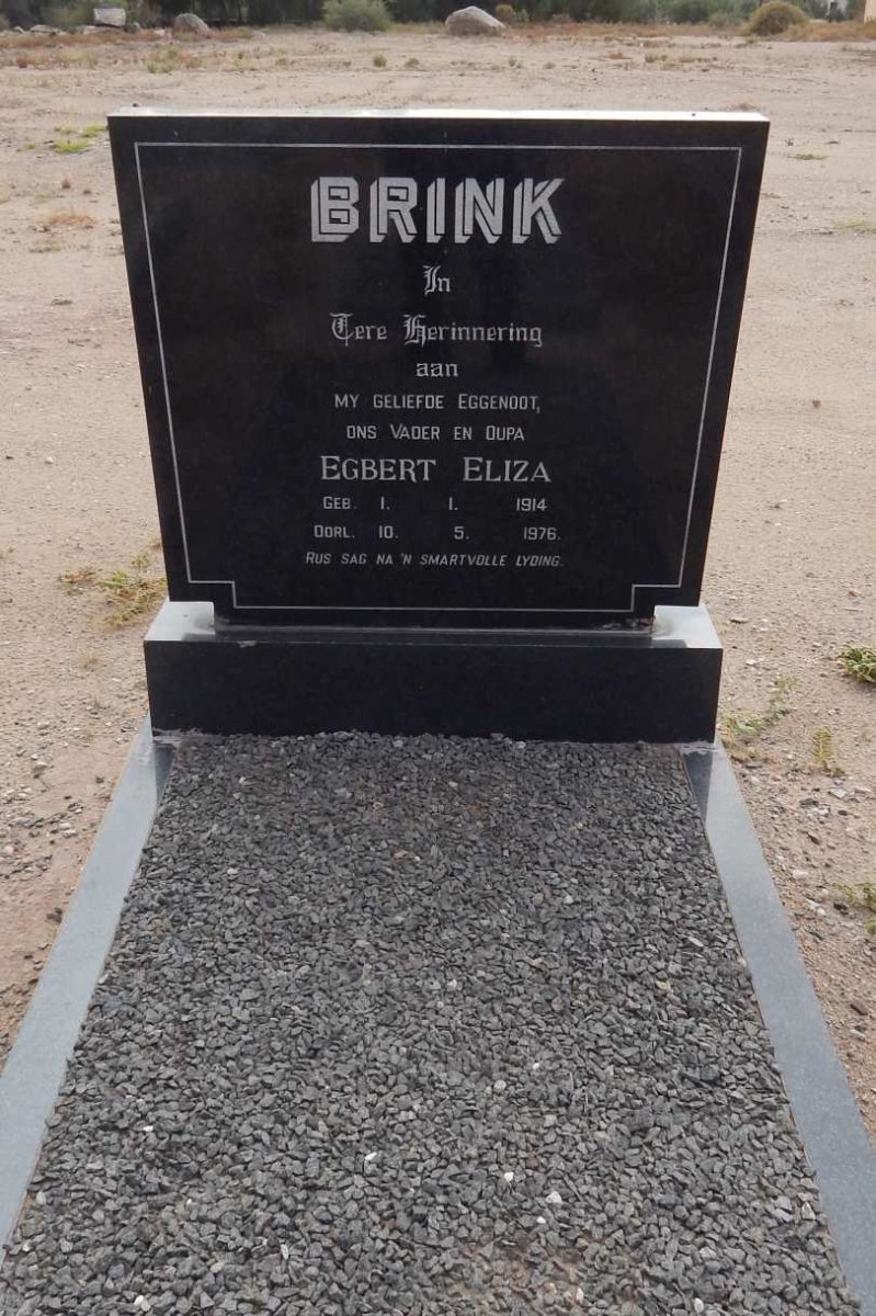 BRINK Egbert Eliza 1914-1976