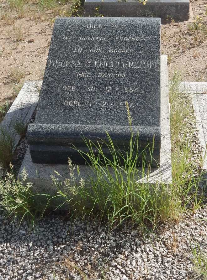 ENGELBRECHT Barend Johannes 1882-1958 &amp; Helena G. BASSON 1883-1957