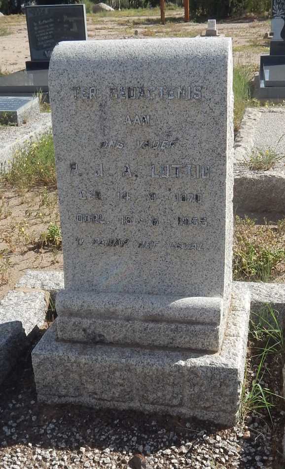 LÜTTIG P.J.A. 1870-1955