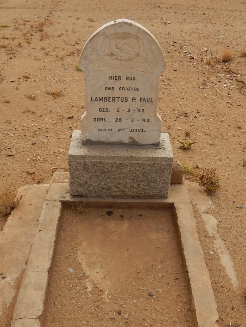 FAUL Lambertus P. 1942-1943