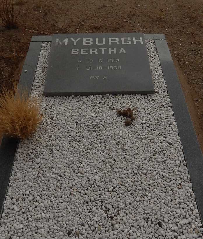 MYBURGH Bertha 1912-1999