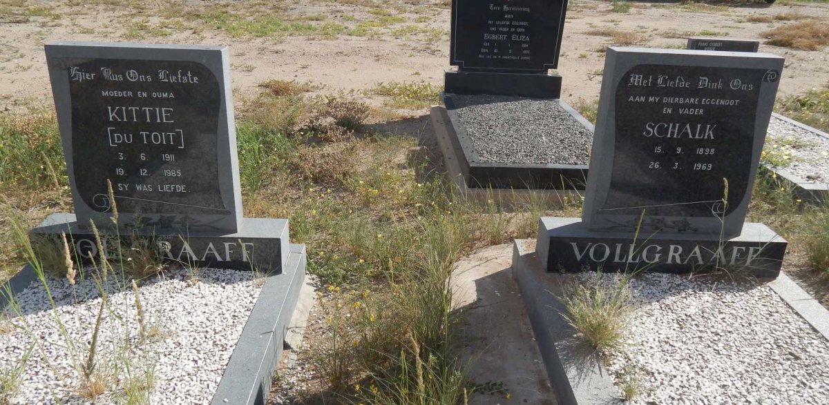 VOLLGRAAFF Schalk 1898-1969 &amp; Kittie DU TOIT 1911-1985