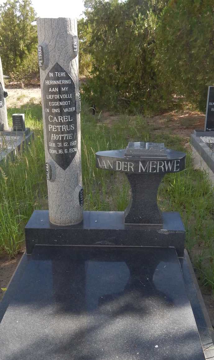 MERWE Carel Petrus, van der 1917-1974
