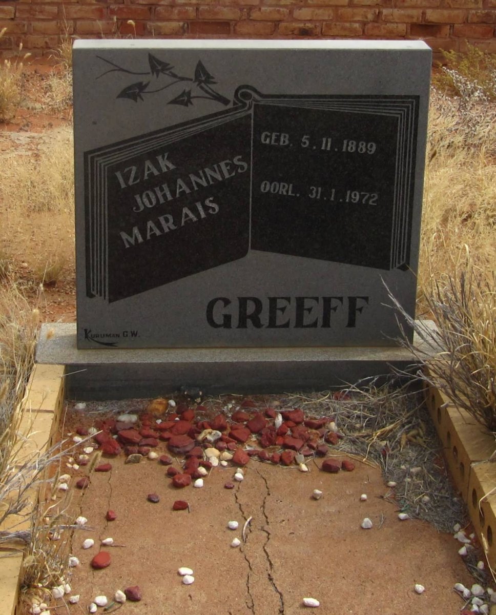 GREEFF Izak Johannes Marais 1889-1972