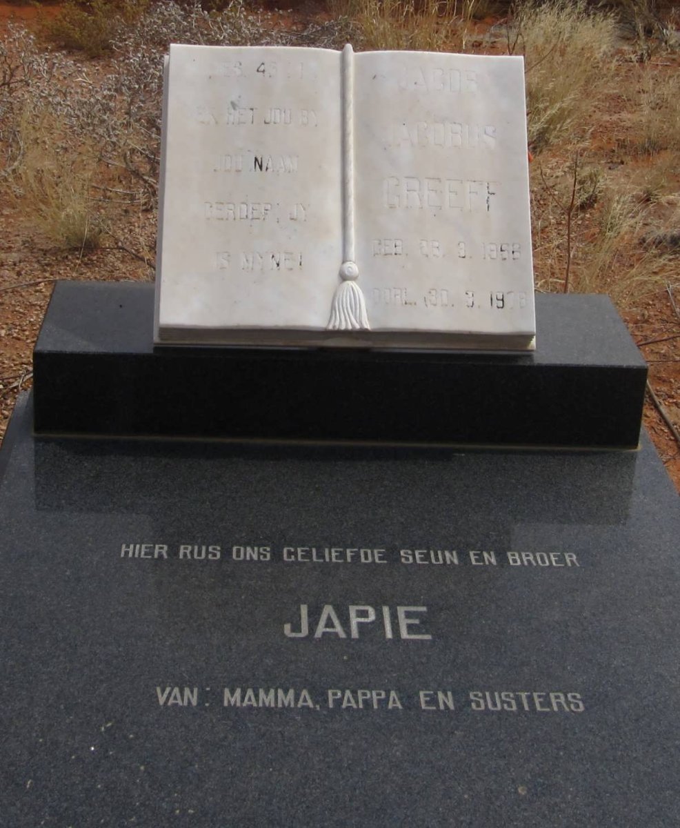 GREEFF Jacob Jacobus 1956-1978