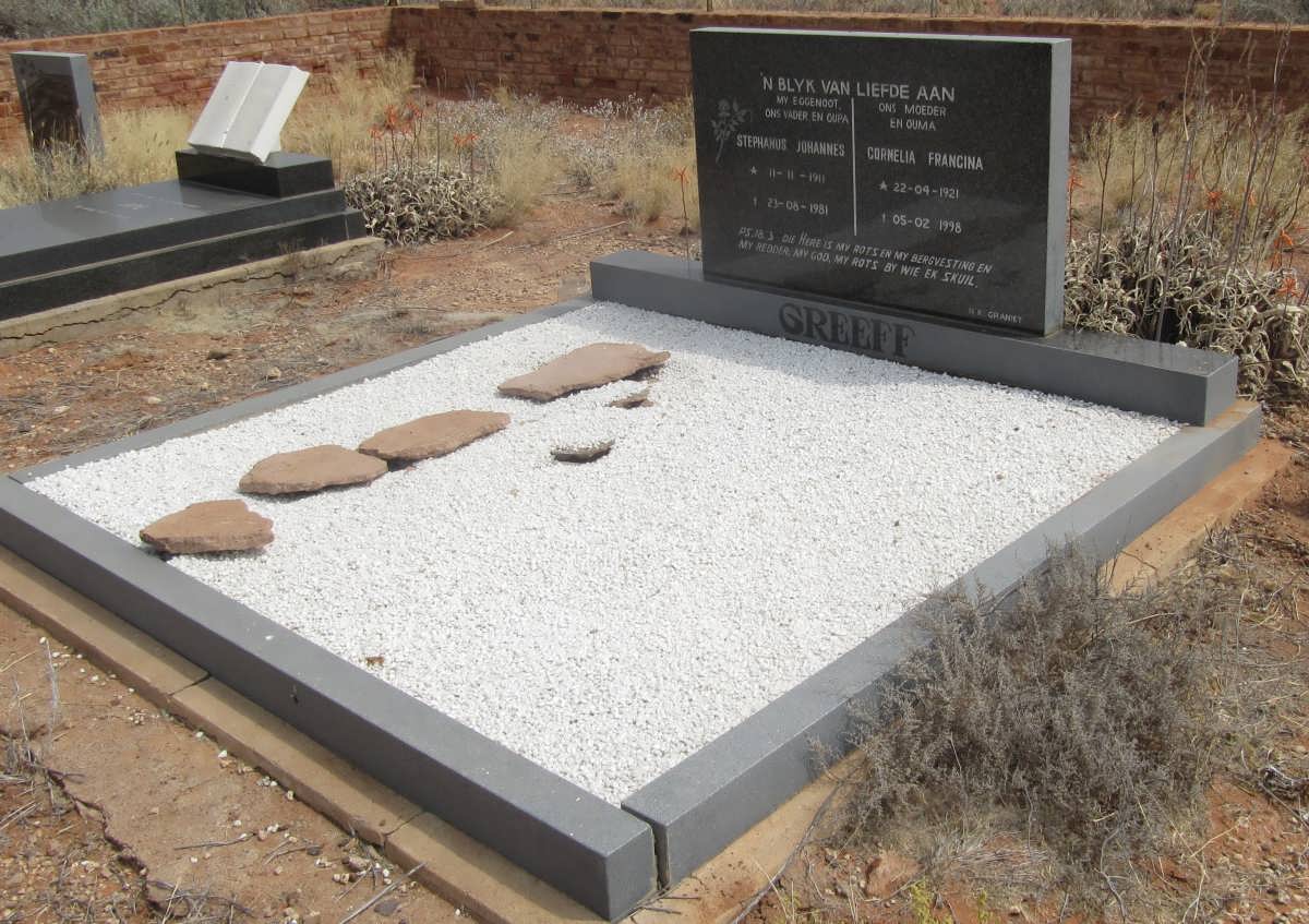 GREEFF Stephanus Johannes 1911-1981 &amp; Cornelia Francina 1921-1998