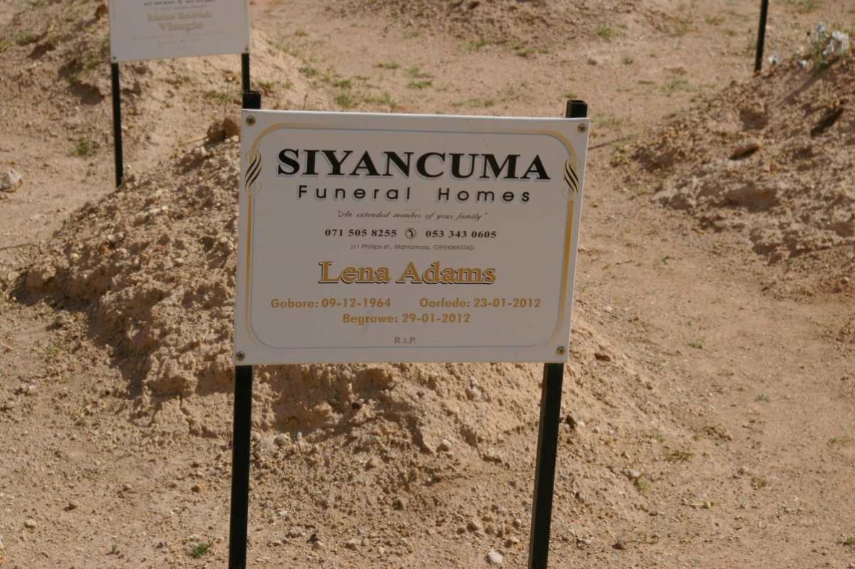 ADAMS Lena 1964-2012