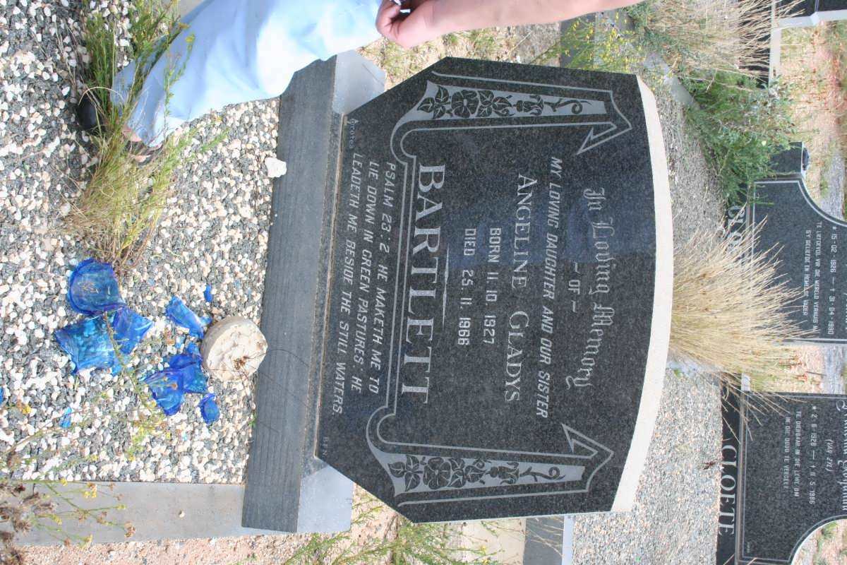 BARTLETT Angeline Gladys 1927-1966