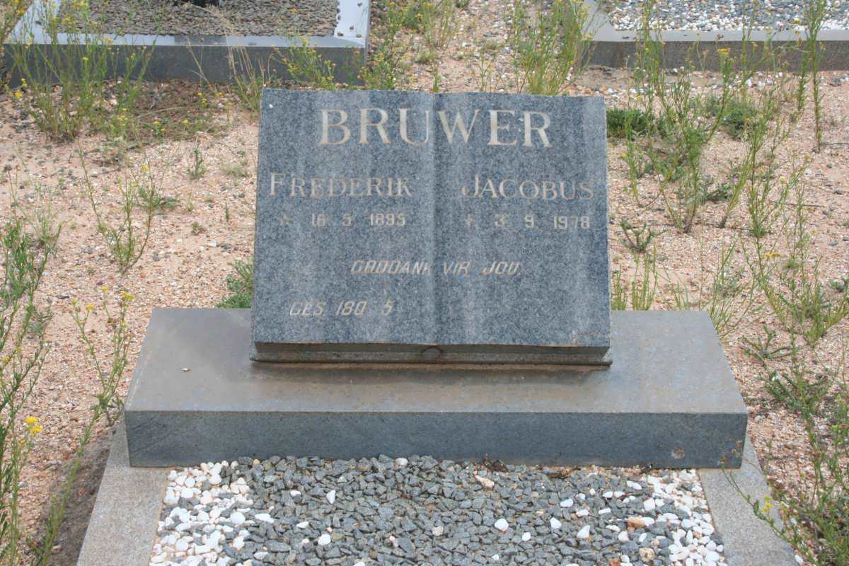 BRUWER Frederik Jacobus 1895-1978