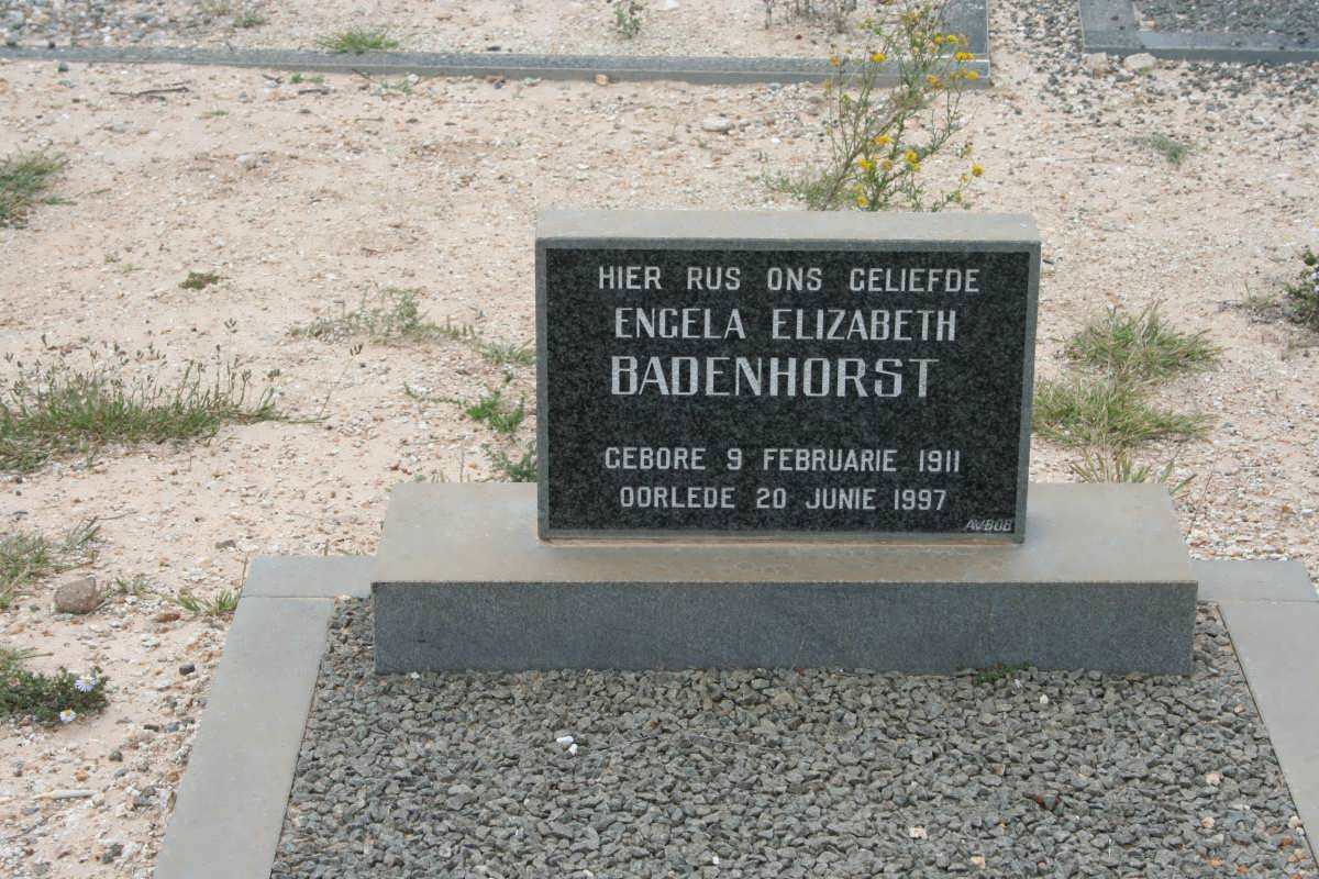 BADENHORST Engela Elizabeth 1911-1997
