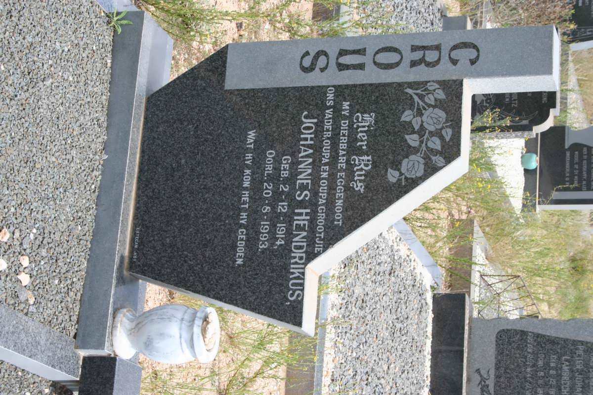 CROUS Johannes Hendrikus 1914-1993