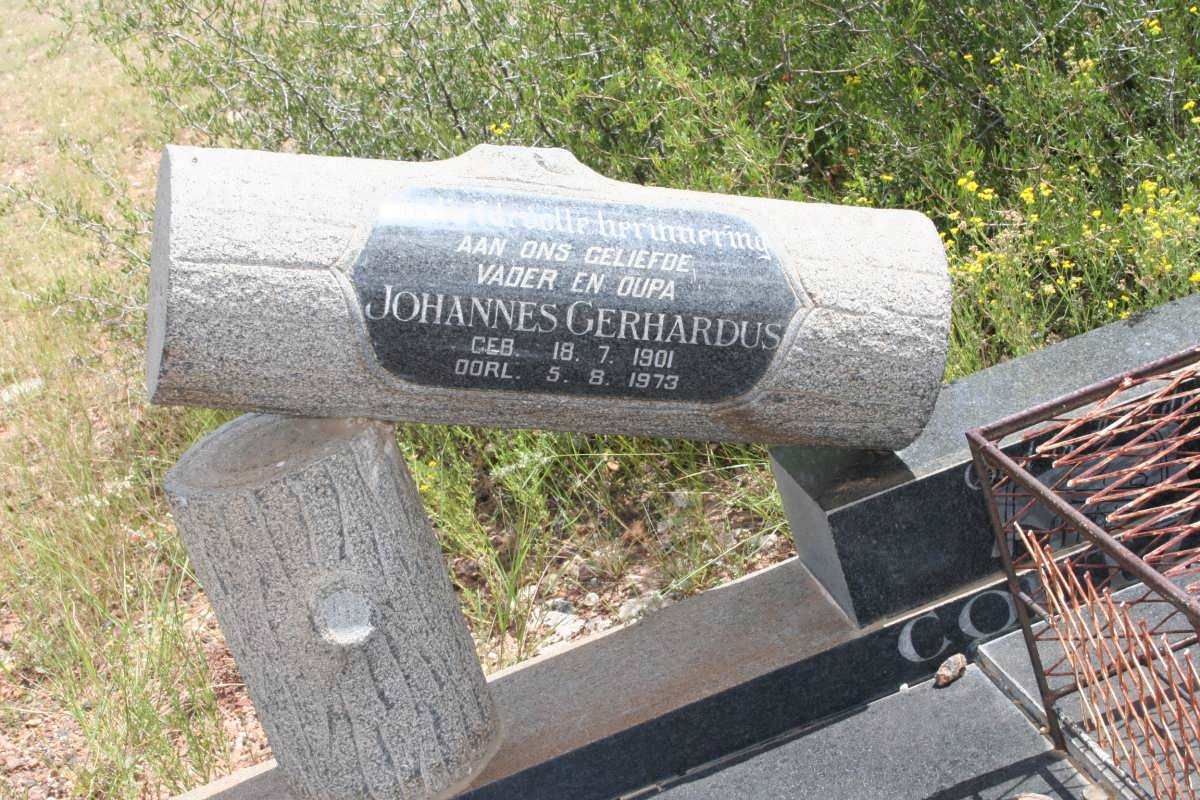 COETZEE Johannes Gerhardus 1901-1973