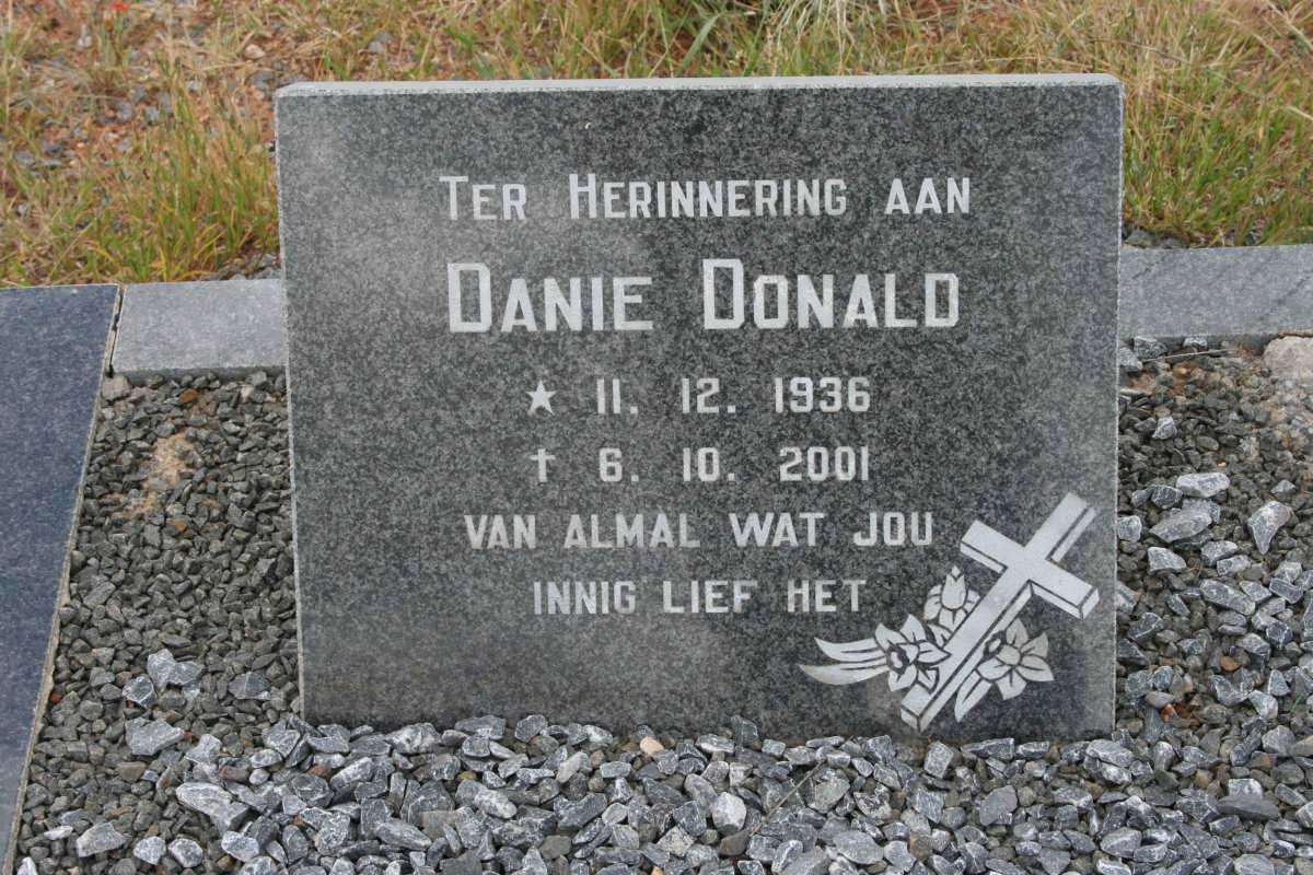 DONALD Danie 1936-2001