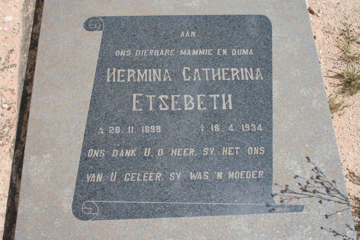 ETSEBETH Hermina Catherina 1898-1934