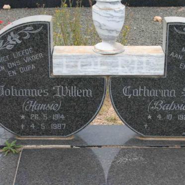 FOURIE Johannes Willem 1914-1987 &amp; Catharina Sophia 1922-