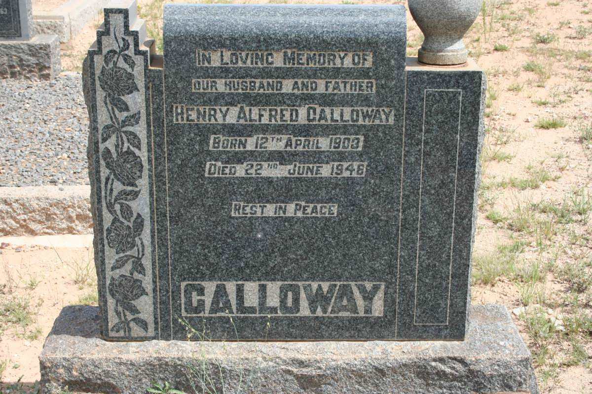 GALLOWAY Henry Alfred 1903-1946