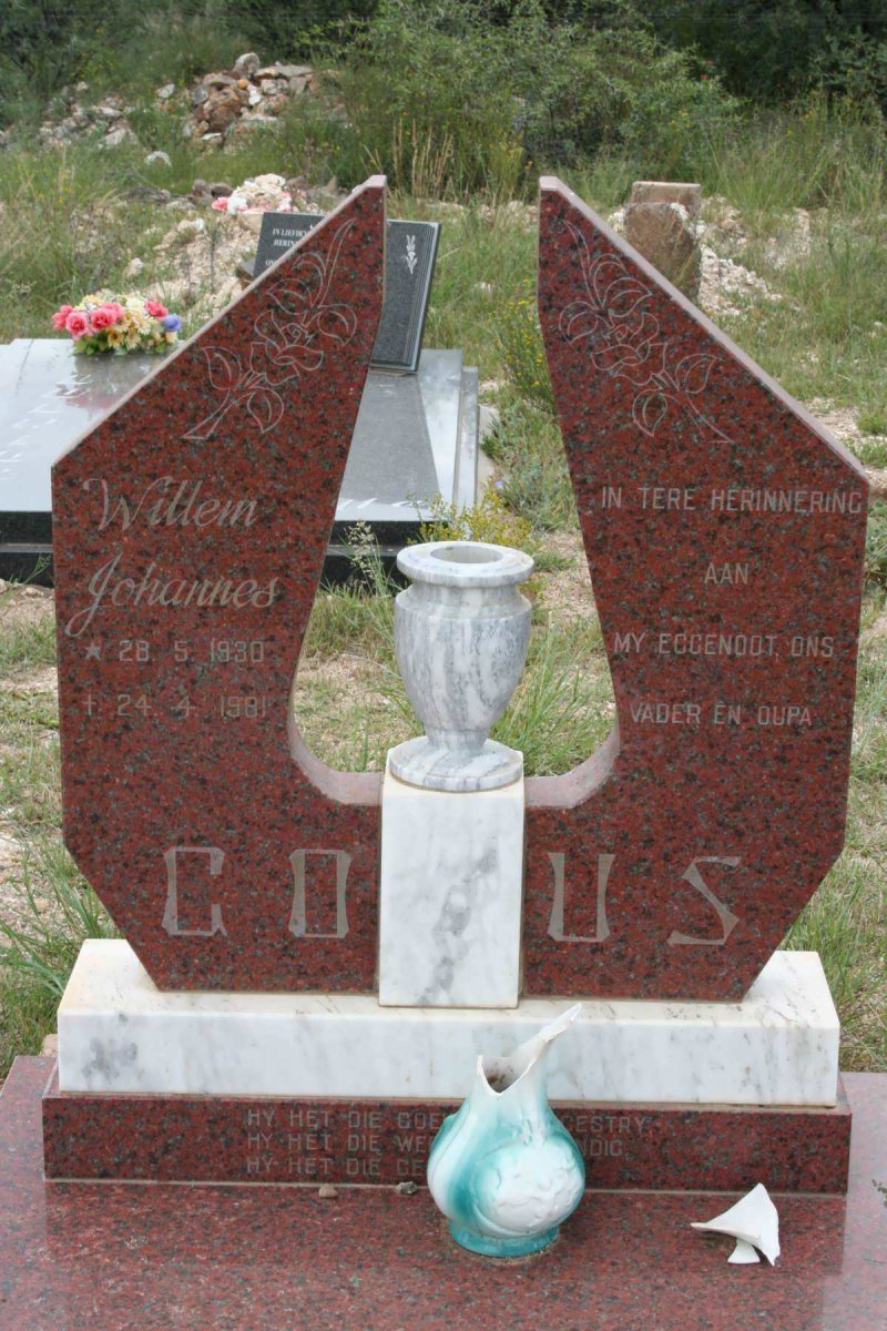 GOUS Willem Johannes 1930-1981
