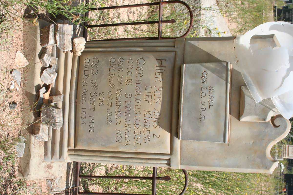 GROVE Gerhardus v.d. Byl 1929-1932 :: GROVE Gerhardus v.d. Byl 1933-1934