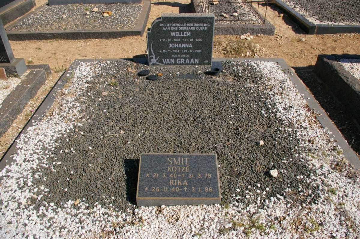 GRAAN Willem, van 1898-1965 &amp; Johanna 1904-2003 :: SMIT Kotzé 1940-1979 &amp; Rika 1940-1986