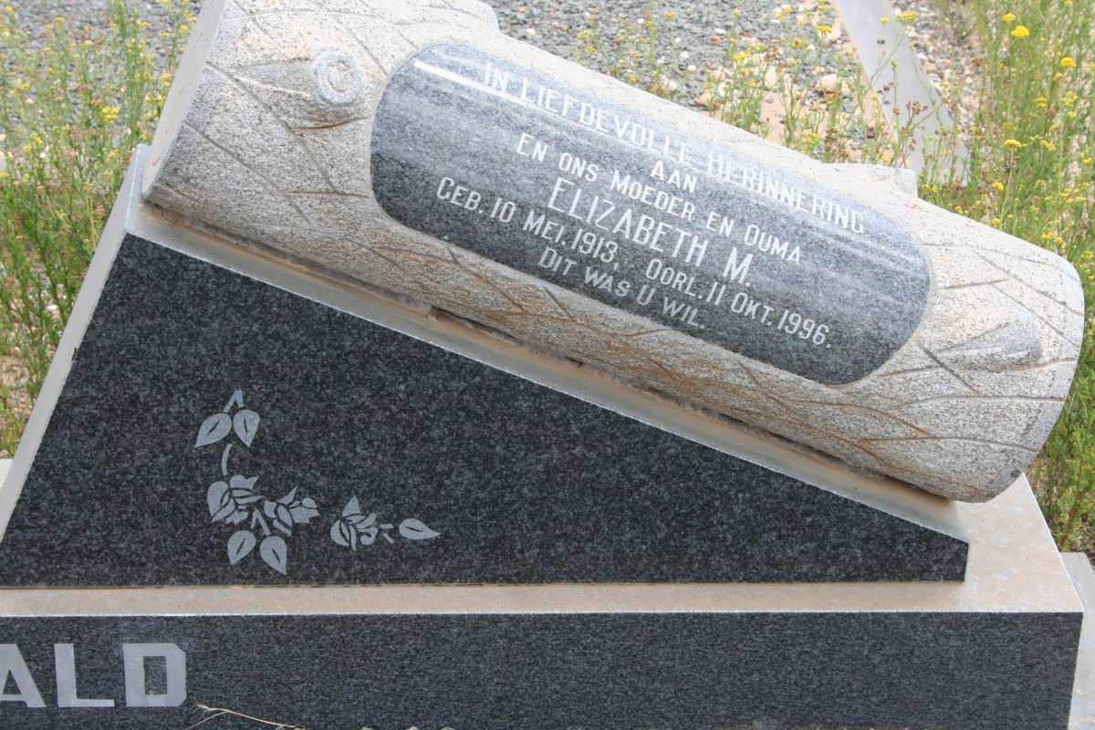 GROENEWALD Elizabeth M. 1913-1996