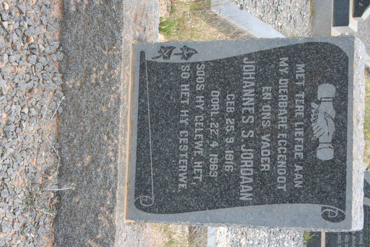 JORDAAN Johannes S. 1916-1969