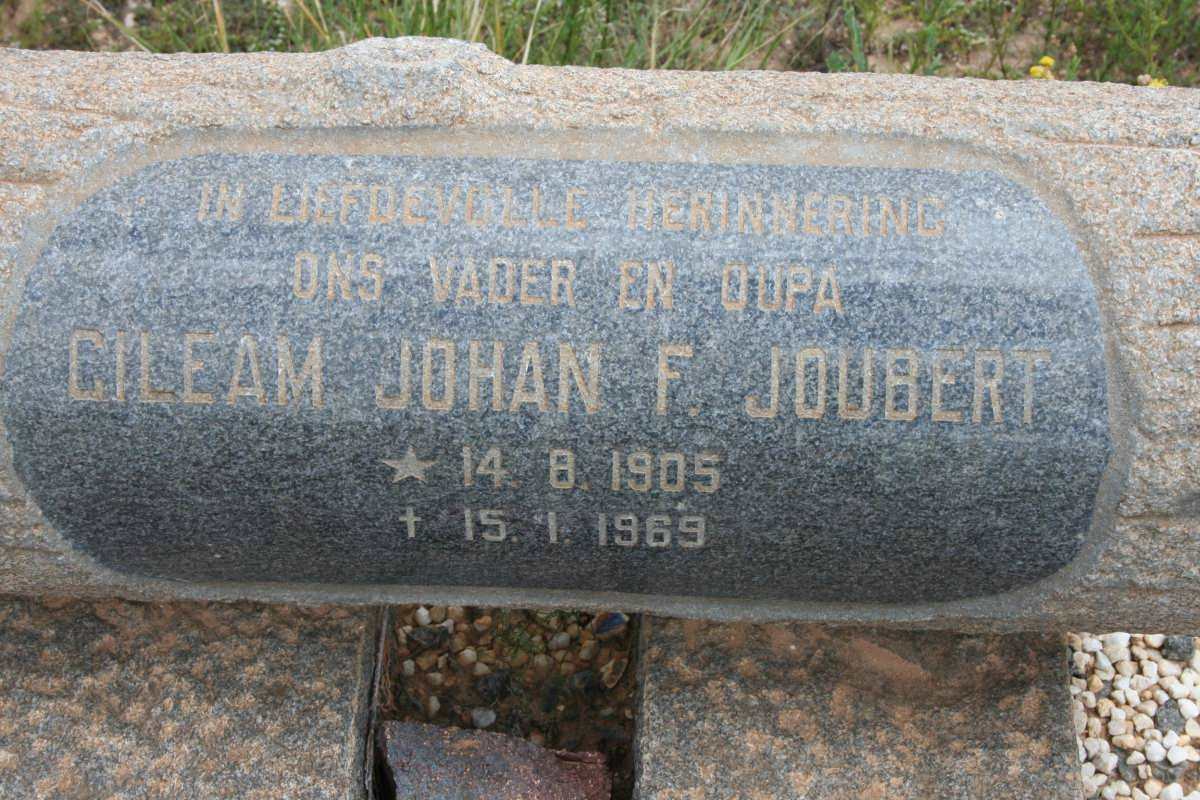 JOUBERT Gileam Johan F. 1905-1969
