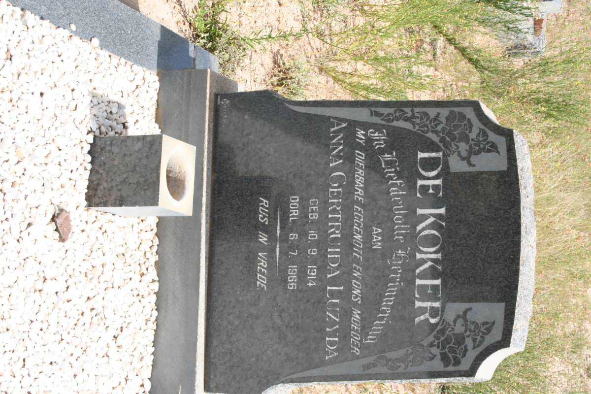 KOKER Anna Gertruida Luzyda, de 1914-1966