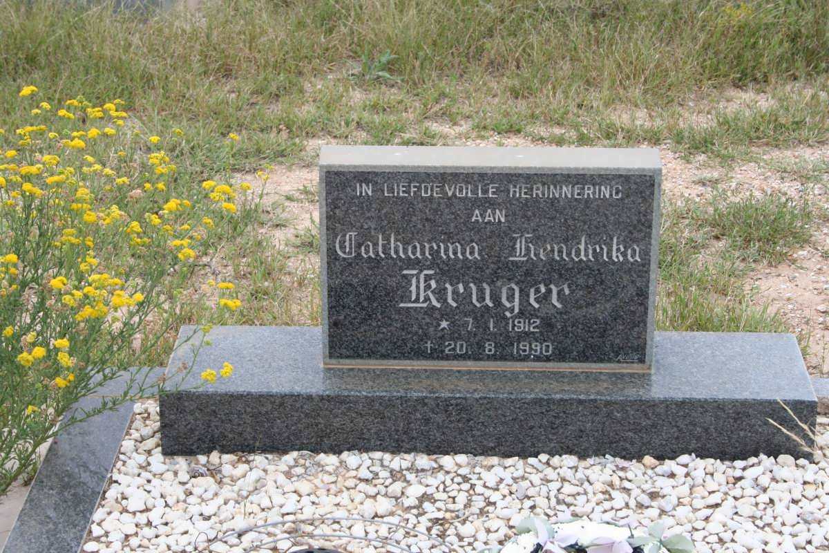 KRUGER Catharina Hendrika 1912-1990