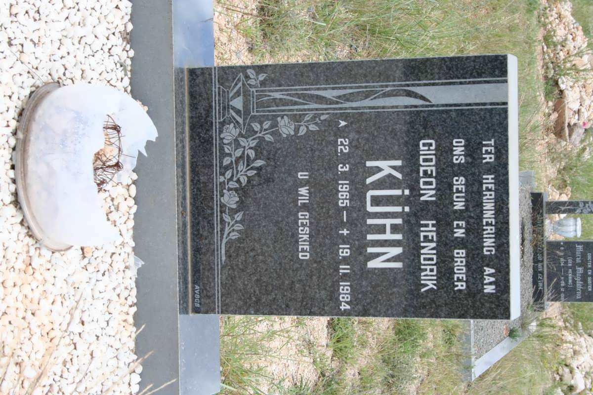KUHN Gideon Hendrik 1965-1984