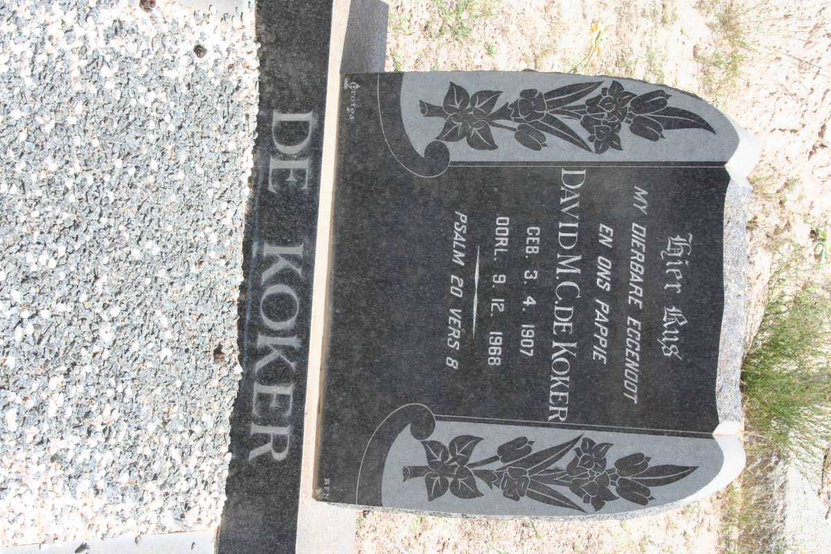 KOKER David M.C., de 1907-1968