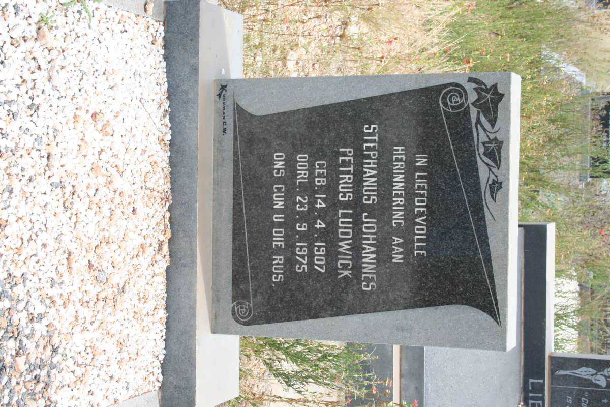 LUDWICK Stephanus Johannes Petrus 1907-1975