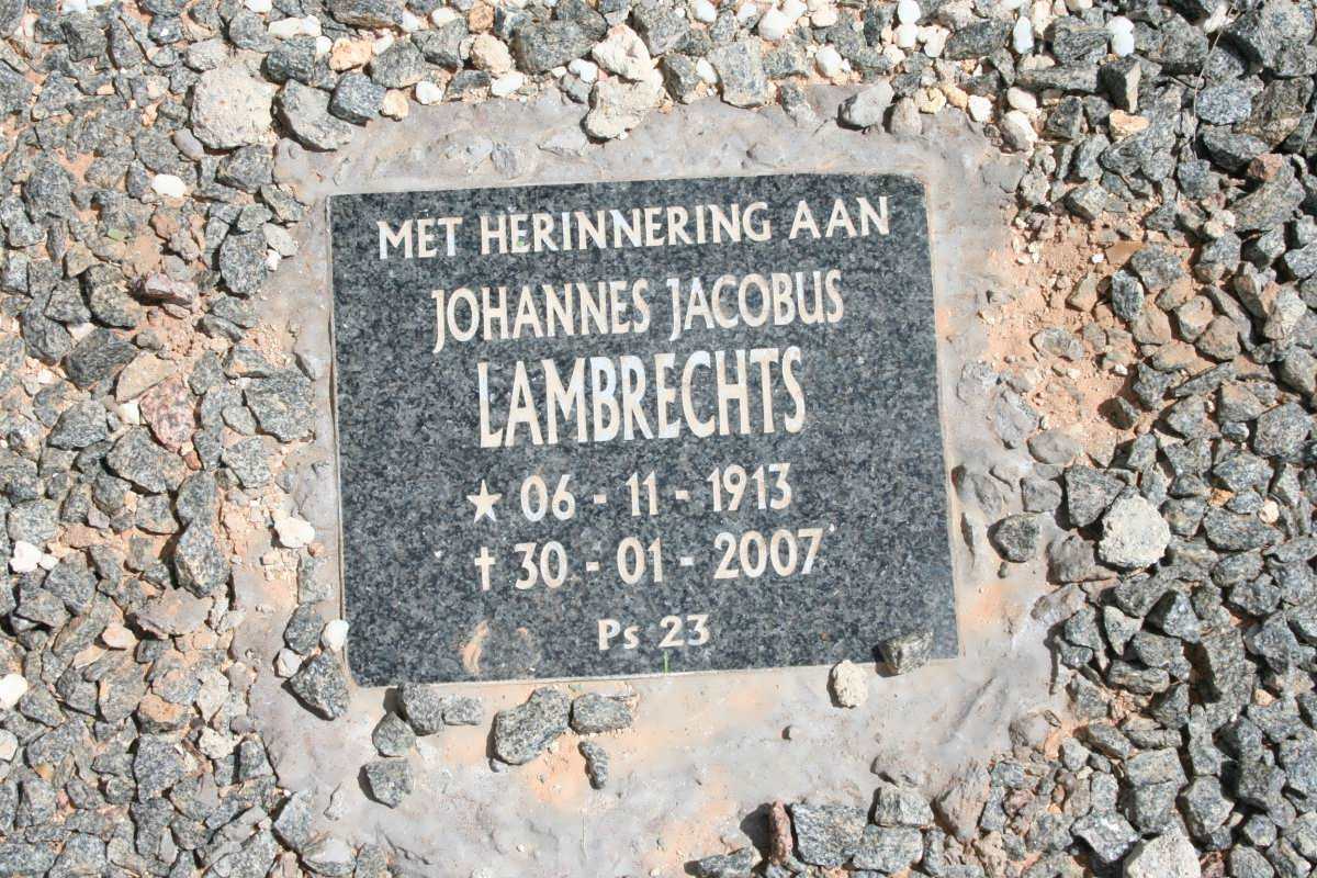 LAMBRECHTS Johannes Jacobus 1913-2007