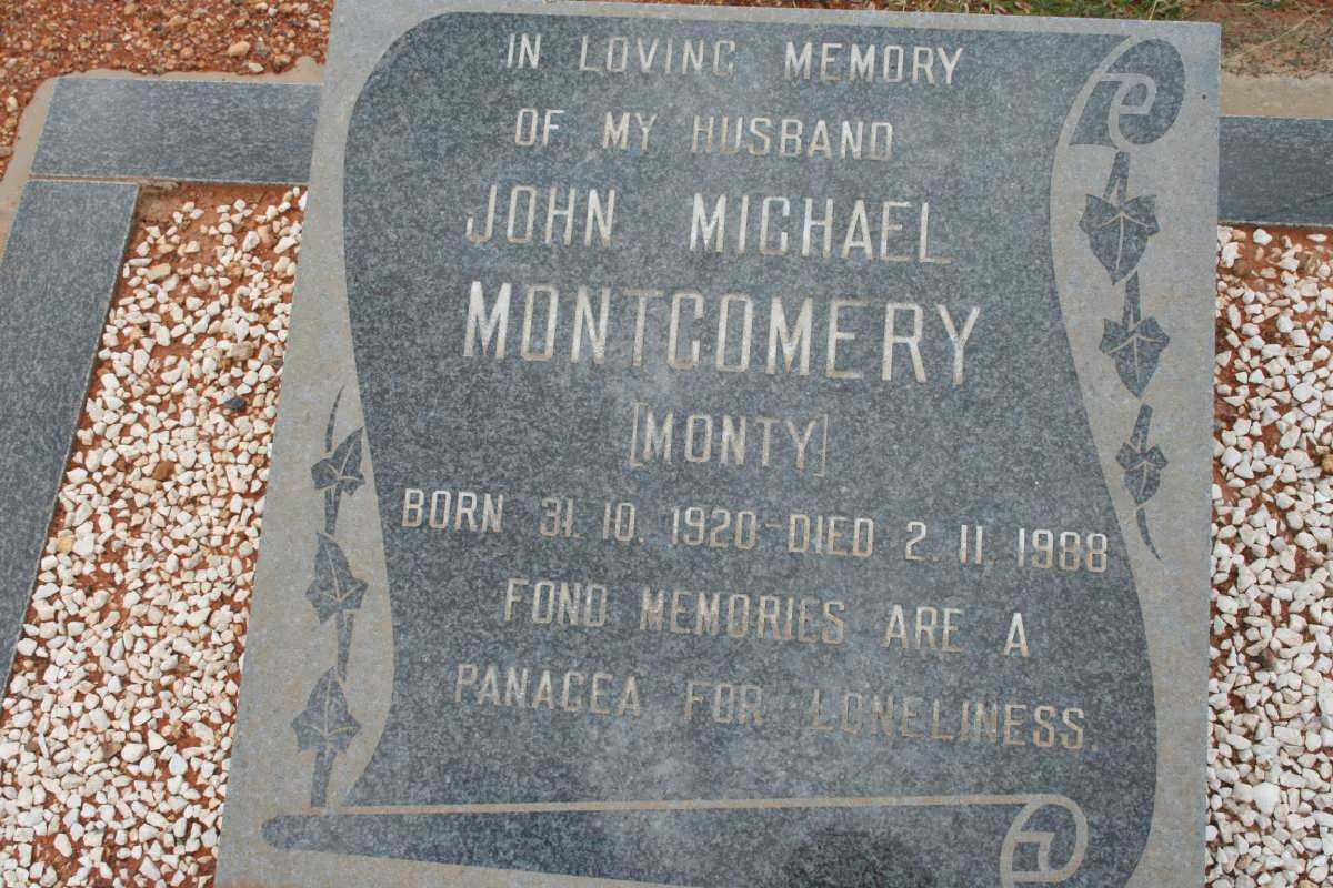MONTGOMERY John Michael 1920-1988