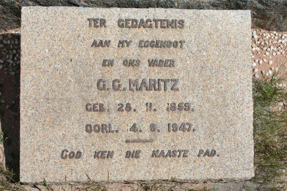MARITZ G.C. 1859-1947