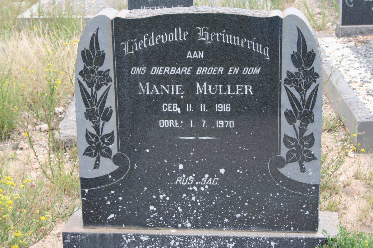 MULLER Manie 1916-1970