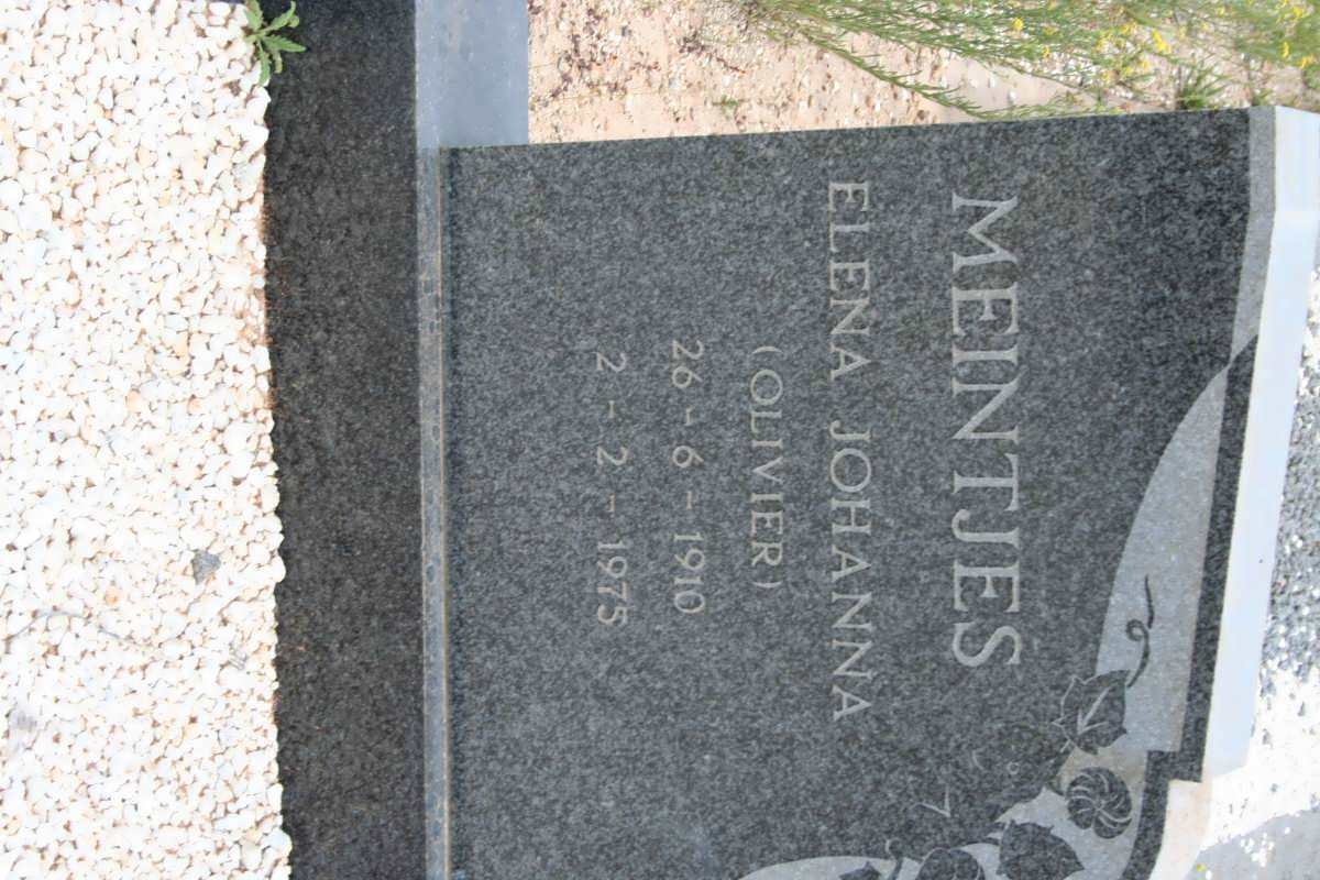 MEINTJES Elena Johanna nee OLIVIER 1910-1975