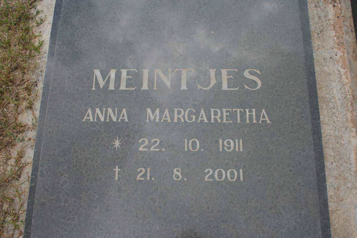 MEINTJES Anna Margaretha 1911-2001