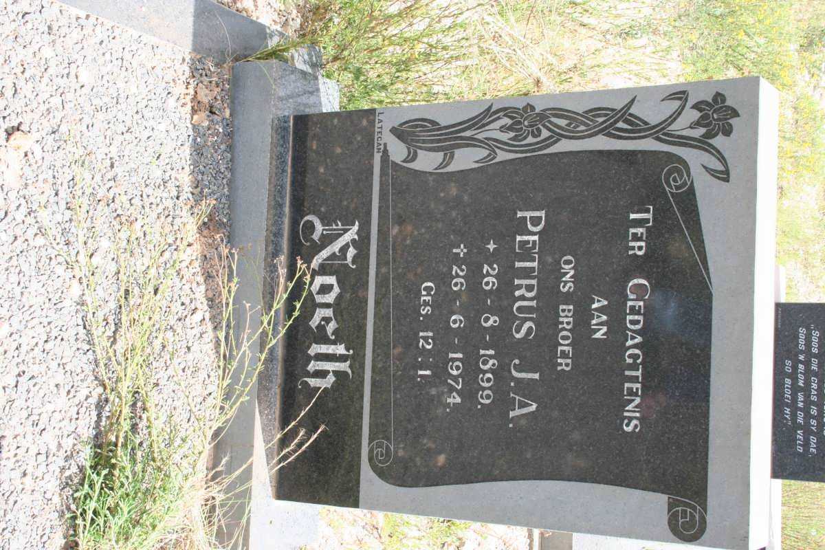 NOETH Petrus J.A. 1899-1974