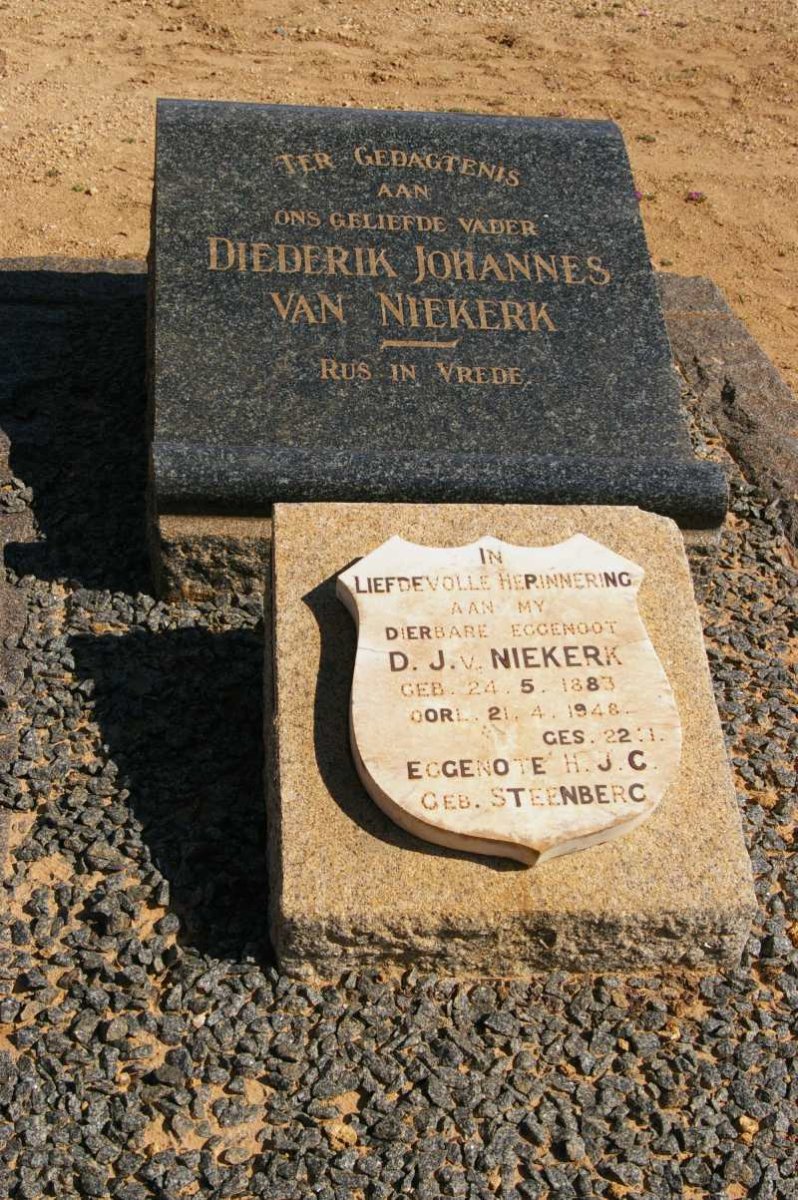 NIEKERK Diederik Johannes, van 1883-1948