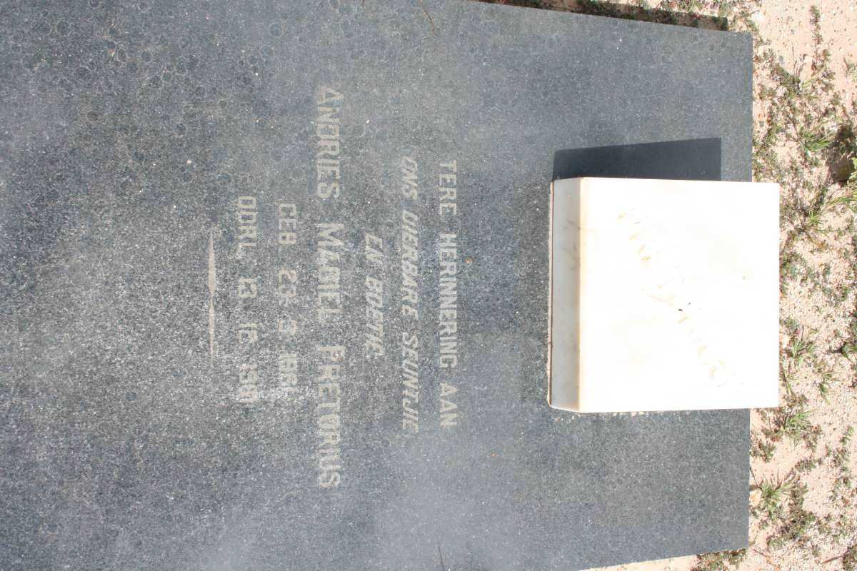 PRETORIUS Andries Magiel 1961-1961