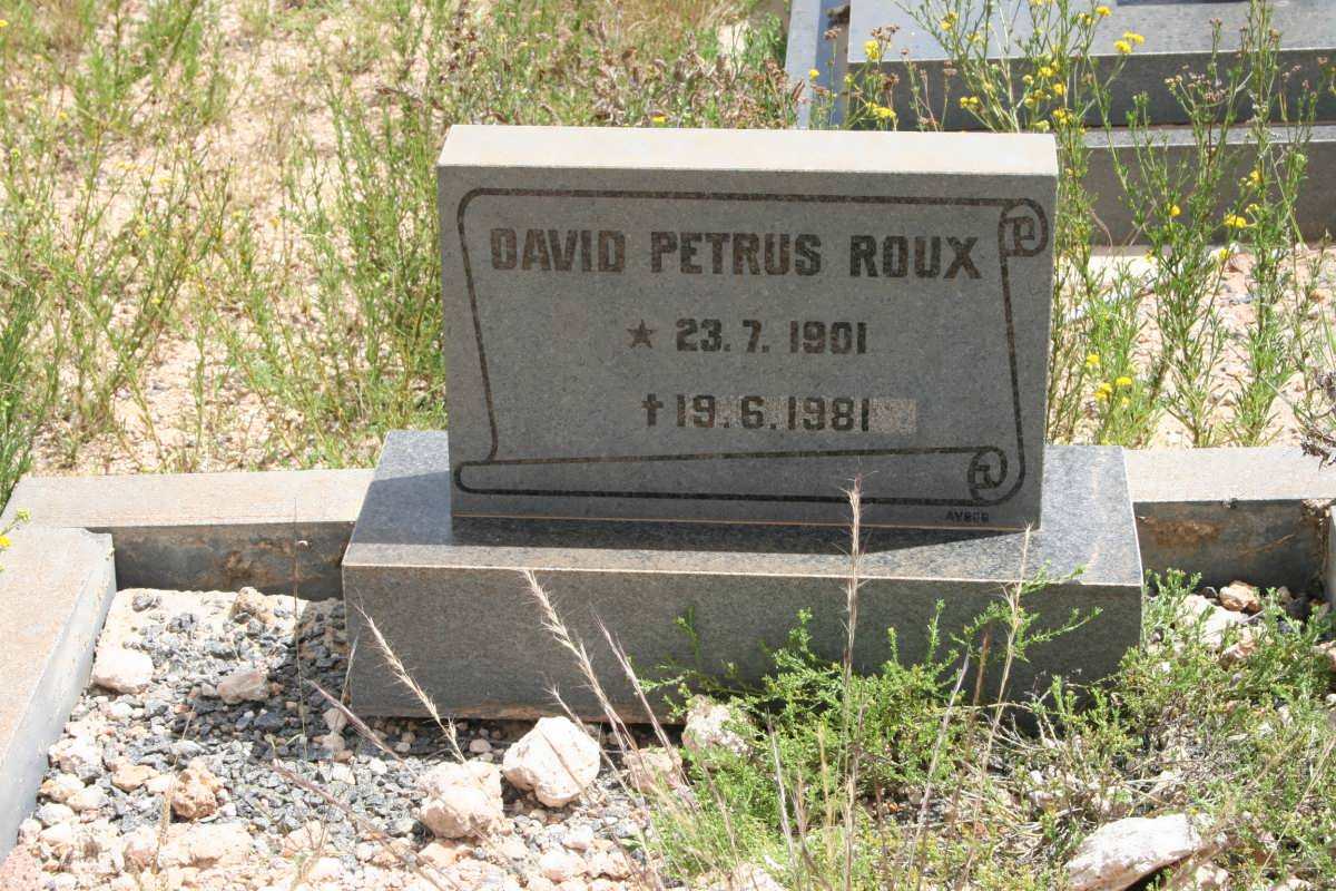 ROUX David Petrus 1901-1981
