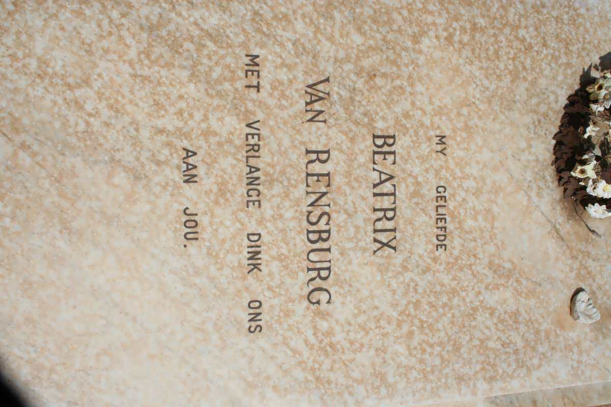 RENSBURG Beatrix, van