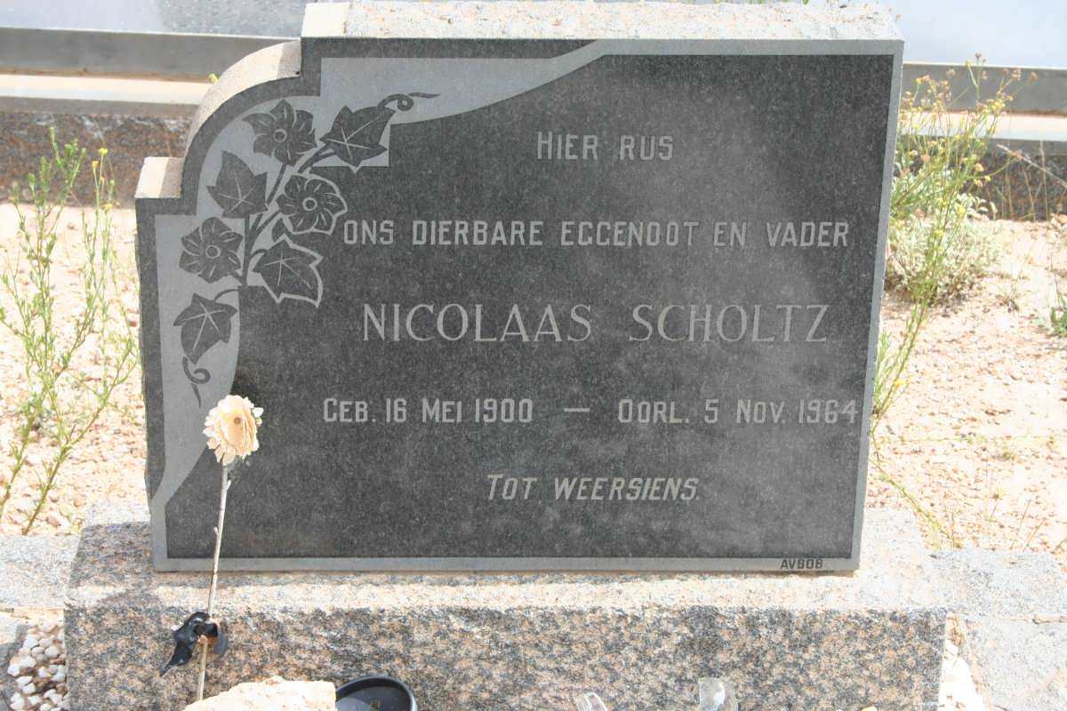 SCHOLTZ Nicolaas 1900-1964