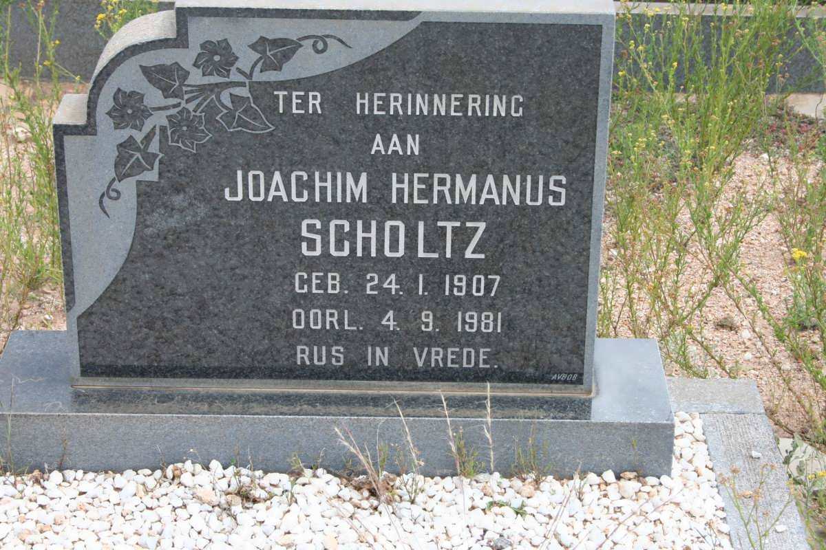 SCHOLTZ Joachim Hermanus 1907-1981