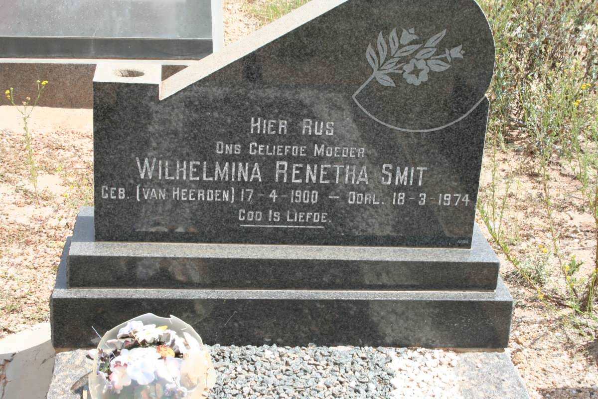 SMIT Wilhelmina Renetha nee VAN HEERDEN 1900-1974