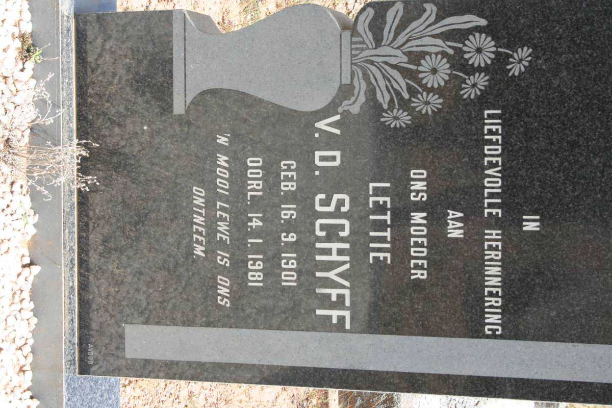 SCHYFF Lettie, v.d. 1901-1981