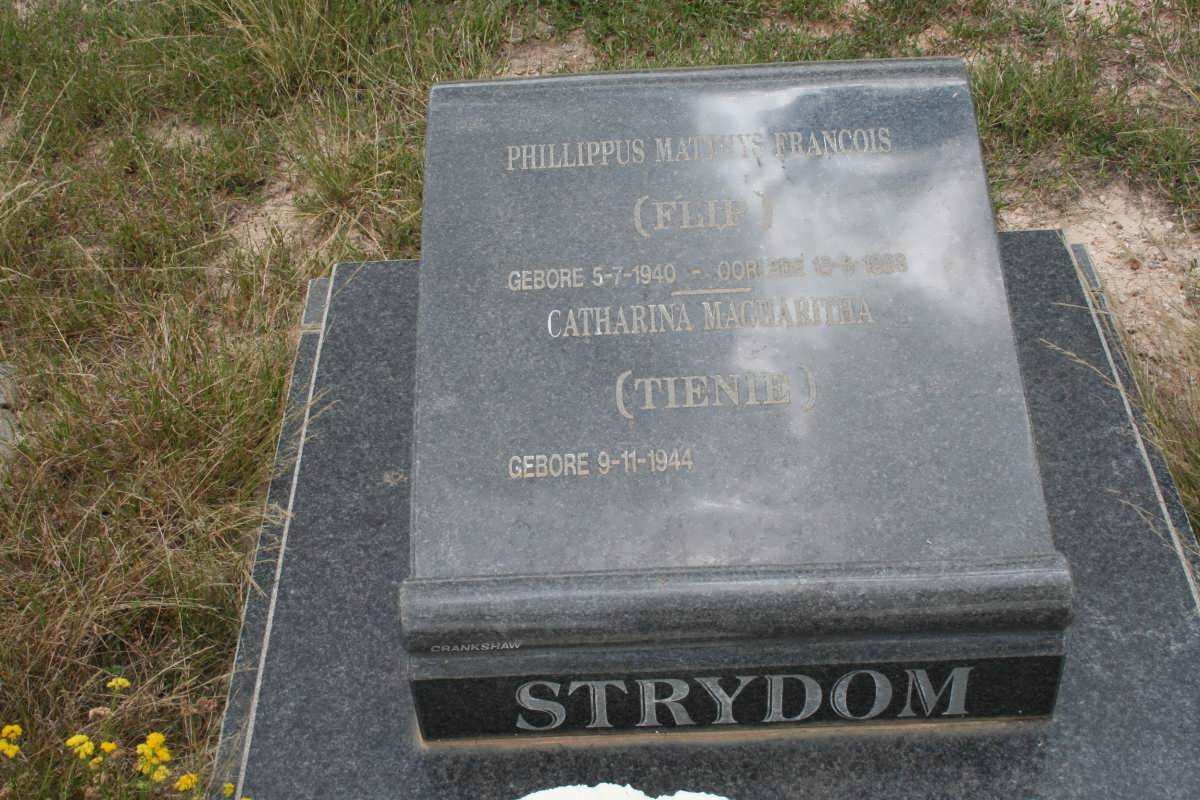 STRYDOM Phillippus Matthys Francois 1940-1998 &amp; Catharina Magharita 1944