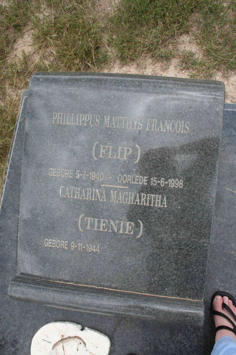 STRYDOM Phillippus Matthys Francois 1940-1998 &amp; Catharina Magharita 1944