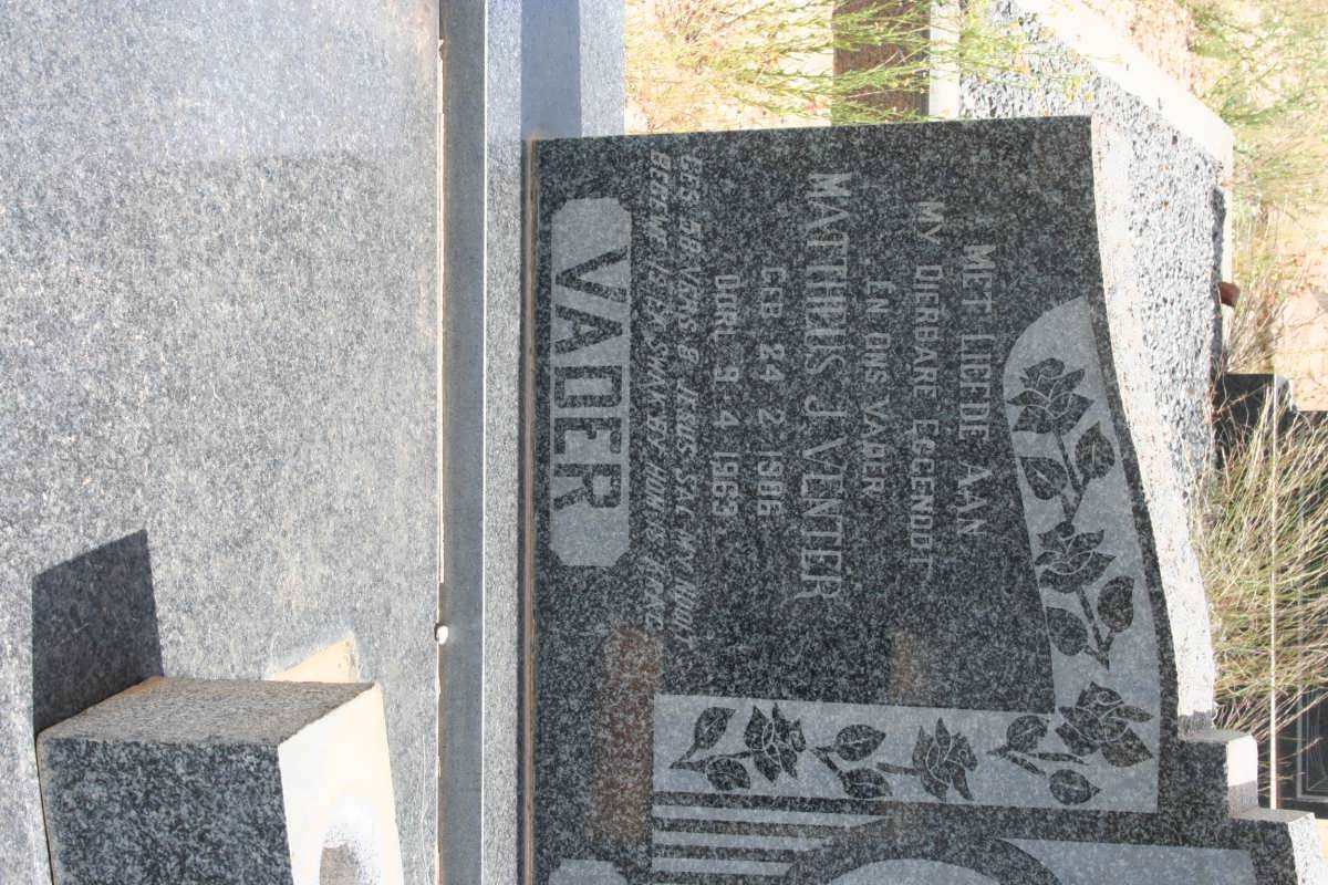 VENTER Mattheus J. 1906-1963